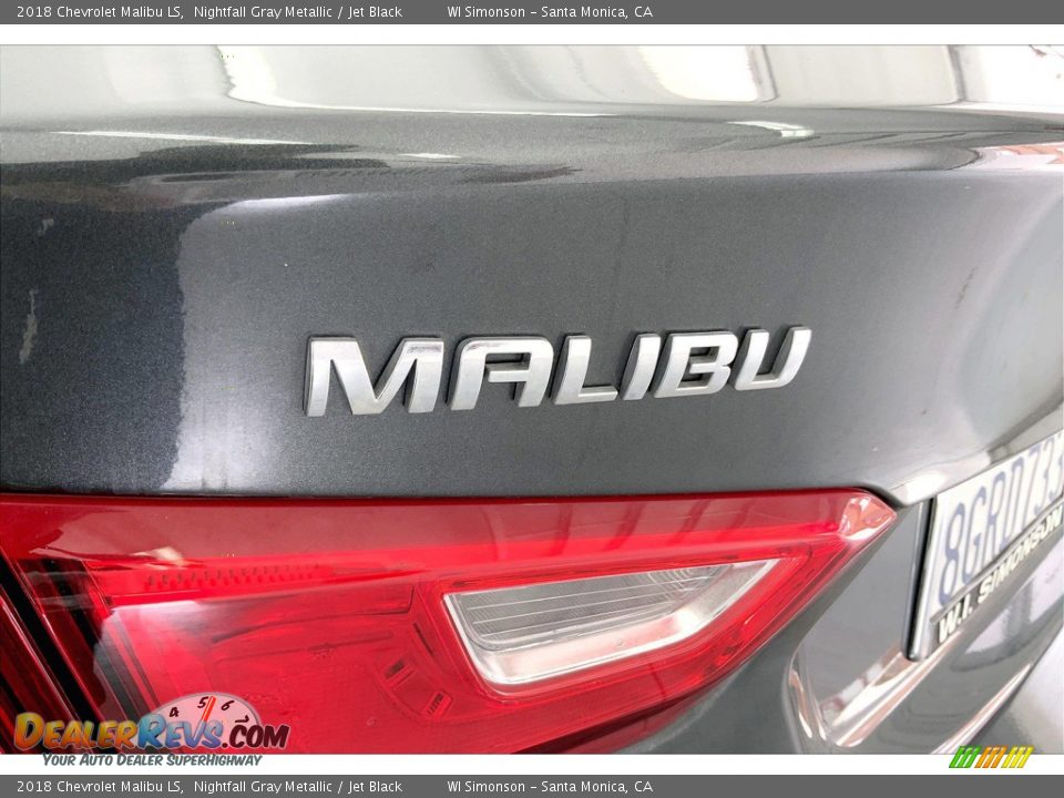 2018 Chevrolet Malibu LS Nightfall Gray Metallic / Jet Black Photo #31