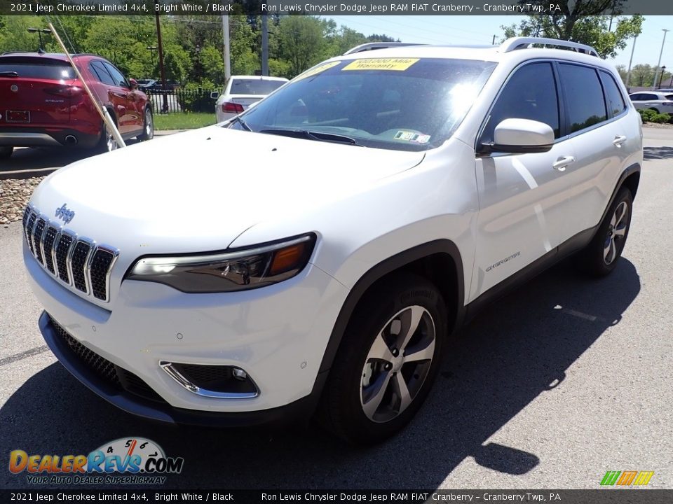 2021 Jeep Cherokee Limited 4x4 Bright White / Black Photo #4