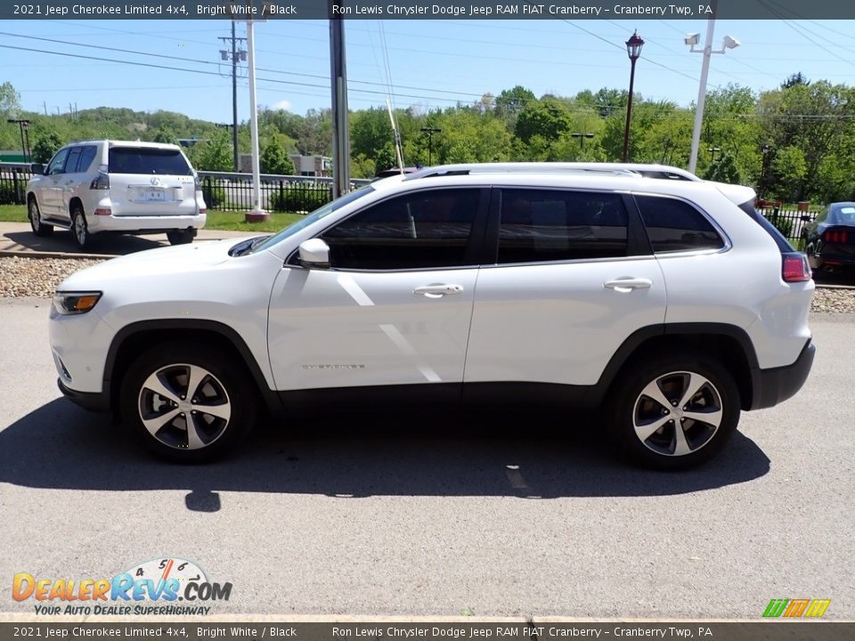 2021 Jeep Cherokee Limited 4x4 Bright White / Black Photo #5