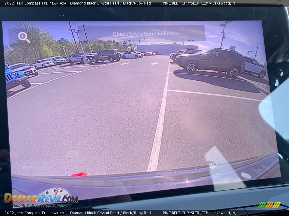 2022 Jeep Compass Trailhawk 4x4 Diamond Black Crystal Pearl / Black/Ruby Red Photo #17