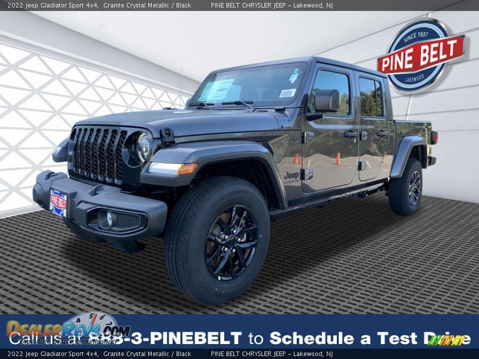 2022 Jeep Gladiator Sport 4x4 Granite Crystal Metallic / Black Photo #1