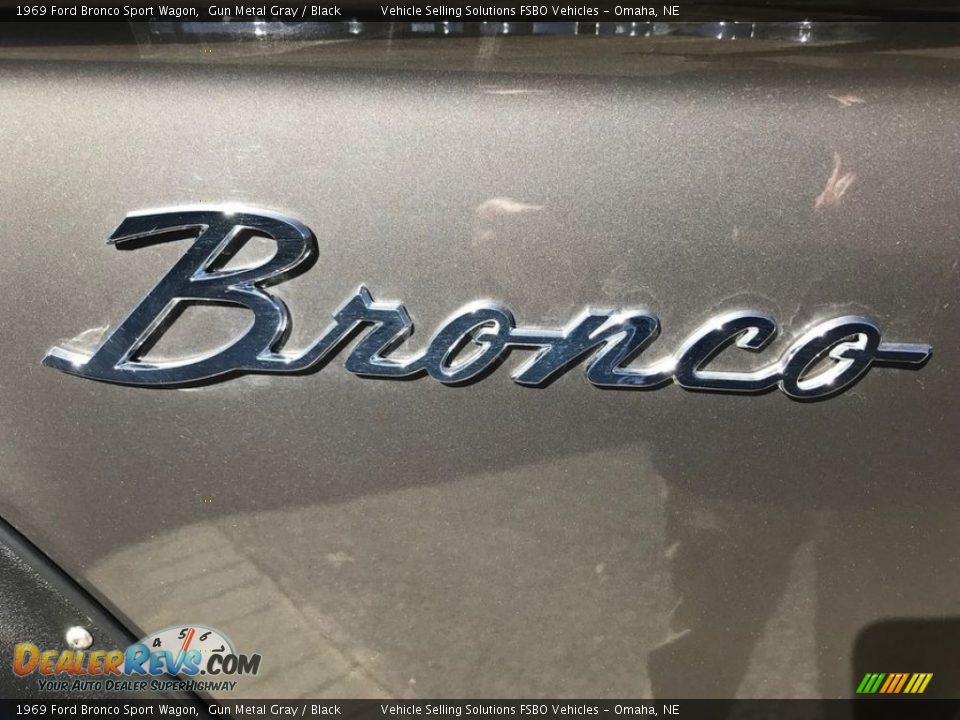 1969 Ford Bronco Sport Wagon Gun Metal Gray / Black Photo #11