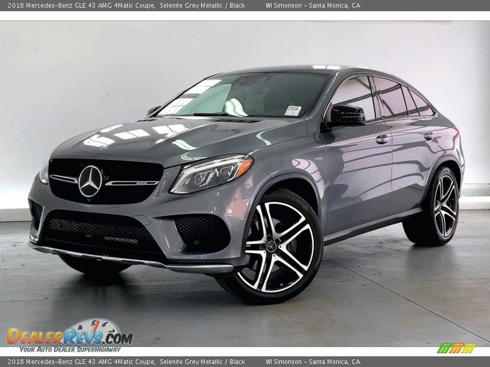 2018 Mercedes-Benz GLE 43 AMG 4Matic Coupe Selenite Grey Metallic / Black Photo #12