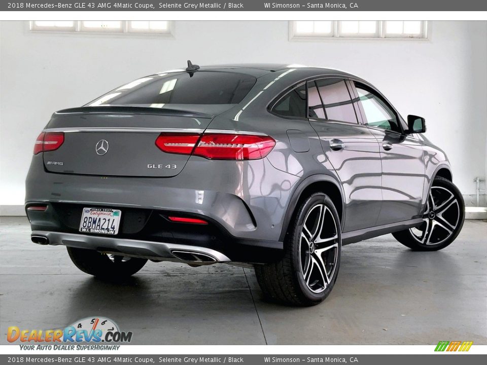 2018 Mercedes-Benz GLE 43 AMG 4Matic Coupe Selenite Grey Metallic / Black Photo #13