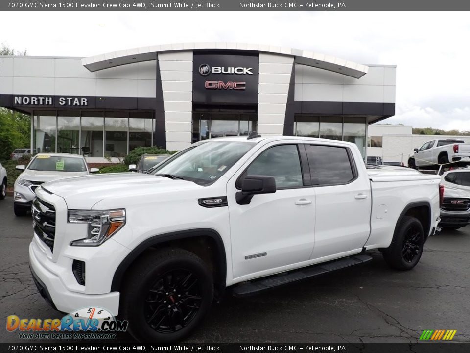 2020 GMC Sierra 1500 Elevation Crew Cab 4WD Summit White / Jet Black Photo #1