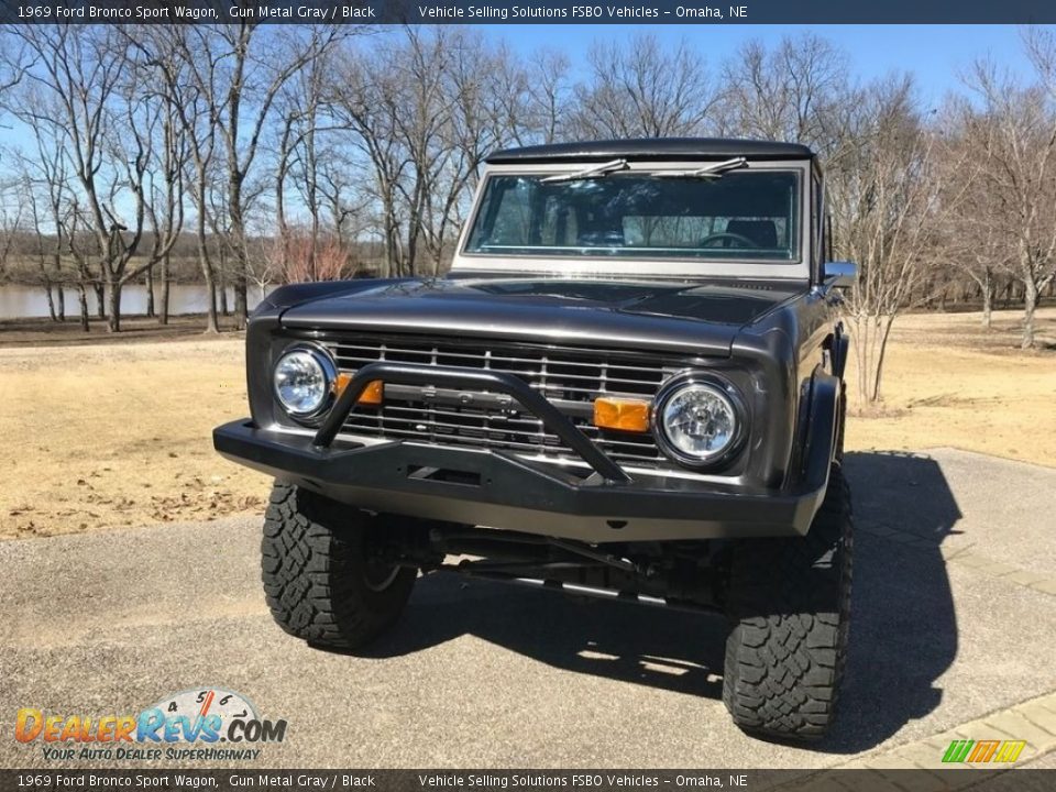 1969 Ford Bronco Sport Wagon Gun Metal Gray / Black Photo #24