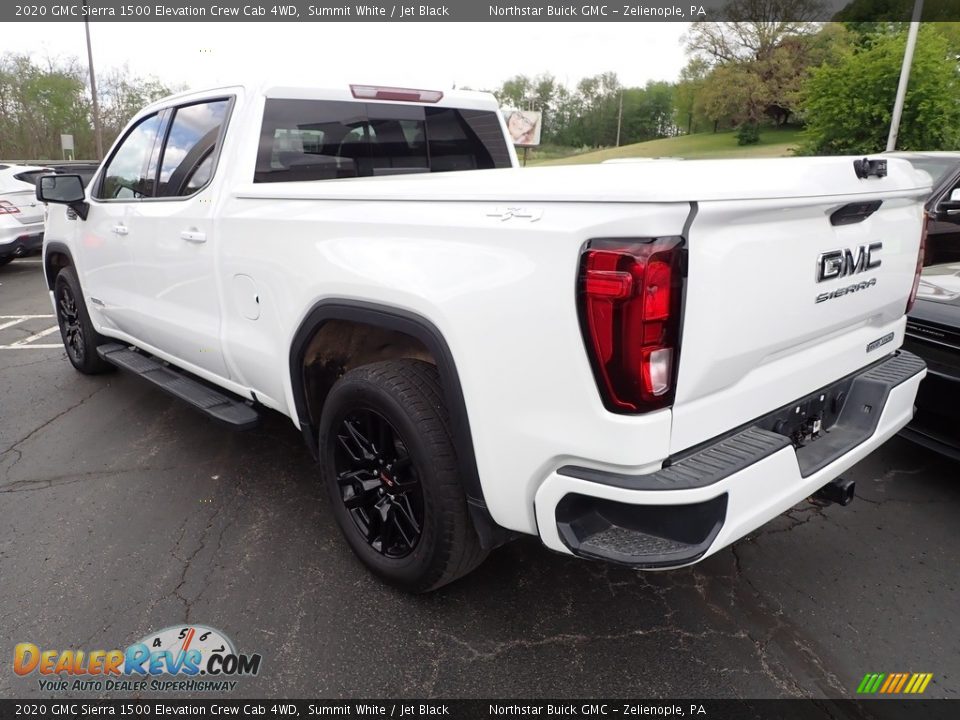 2020 GMC Sierra 1500 Elevation Crew Cab 4WD Summit White / Jet Black Photo #3