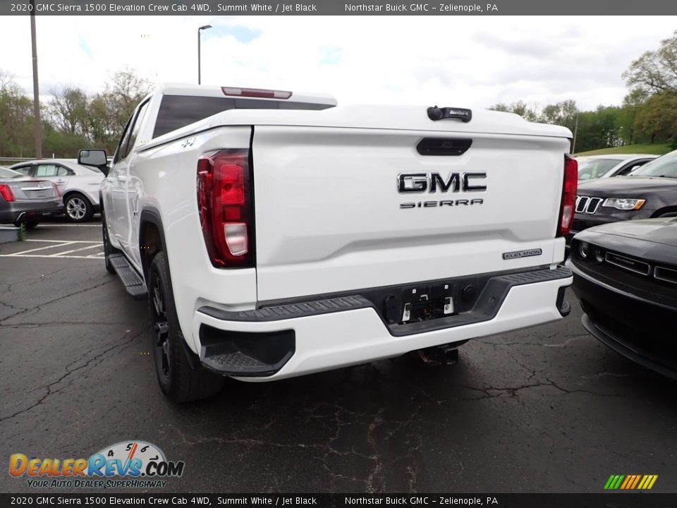 2020 GMC Sierra 1500 Elevation Crew Cab 4WD Summit White / Jet Black Photo #4