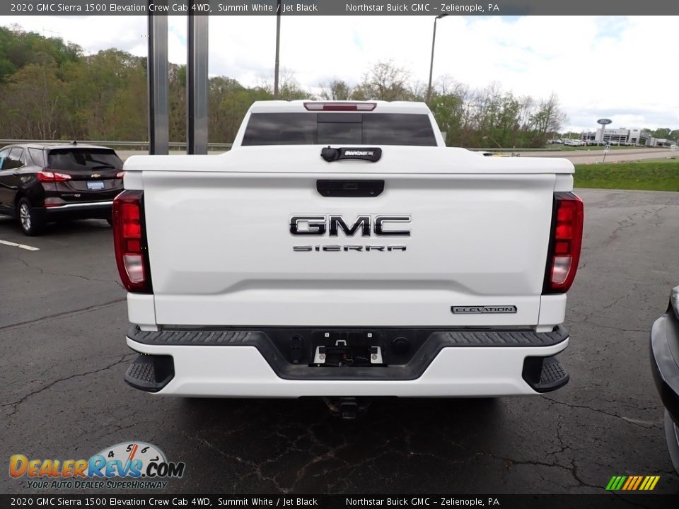 2020 GMC Sierra 1500 Elevation Crew Cab 4WD Summit White / Jet Black Photo #5