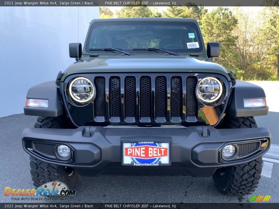 2022 Jeep Wrangler Willys 4x4 Sarge Green / Black Photo #3