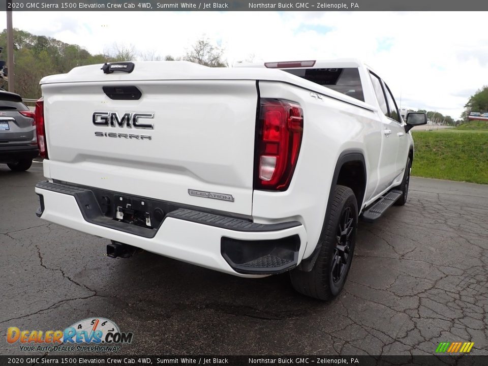 2020 GMC Sierra 1500 Elevation Crew Cab 4WD Summit White / Jet Black Photo #6