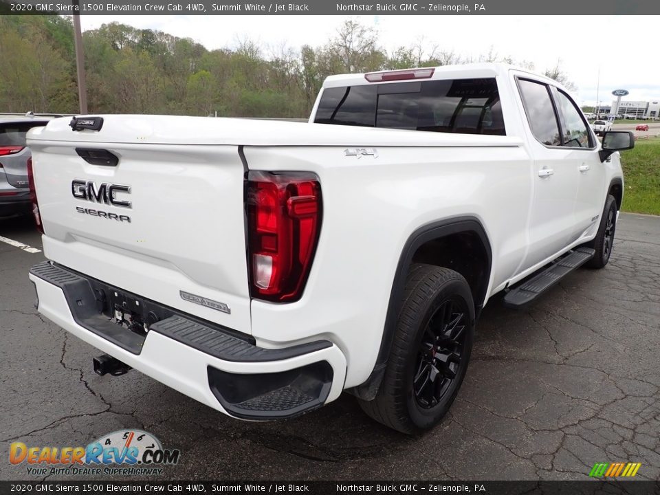 2020 GMC Sierra 1500 Elevation Crew Cab 4WD Summit White / Jet Black Photo #7