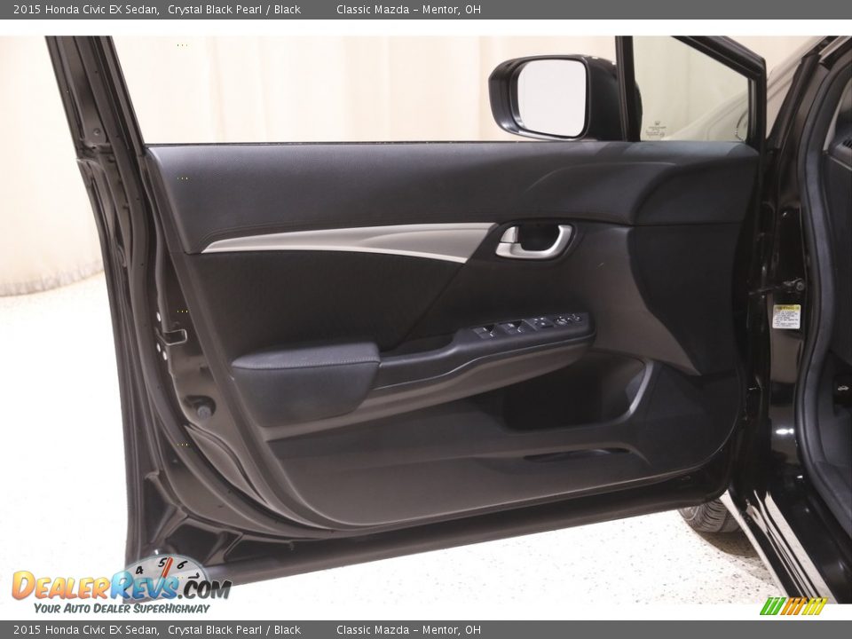 2015 Honda Civic EX Sedan Crystal Black Pearl / Black Photo #4