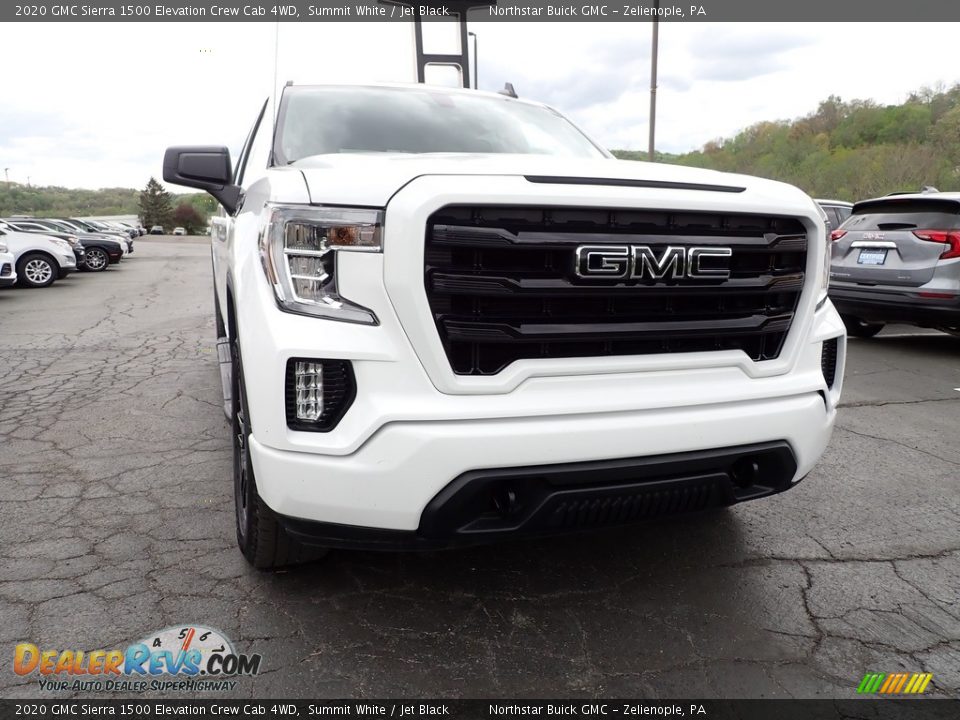 2020 GMC Sierra 1500 Elevation Crew Cab 4WD Summit White / Jet Black Photo #10