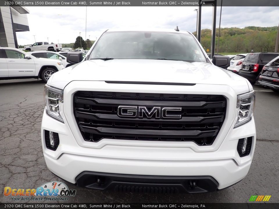 2020 GMC Sierra 1500 Elevation Crew Cab 4WD Summit White / Jet Black Photo #11