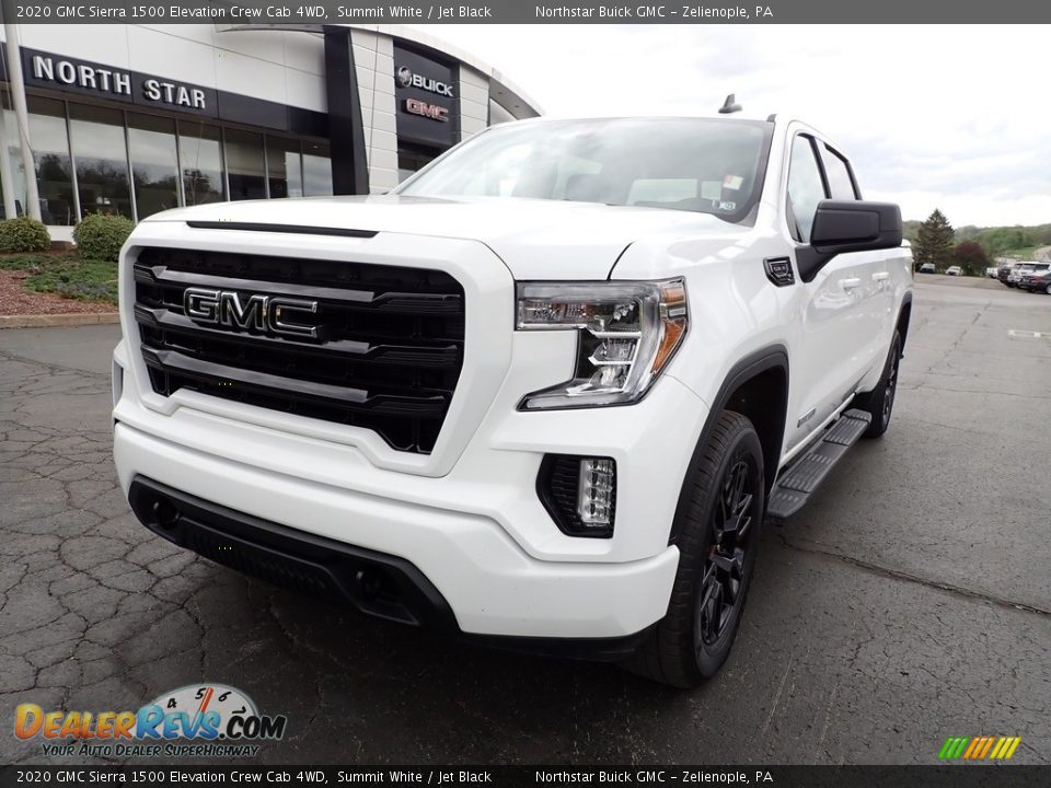 2020 GMC Sierra 1500 Elevation Crew Cab 4WD Summit White / Jet Black Photo #12