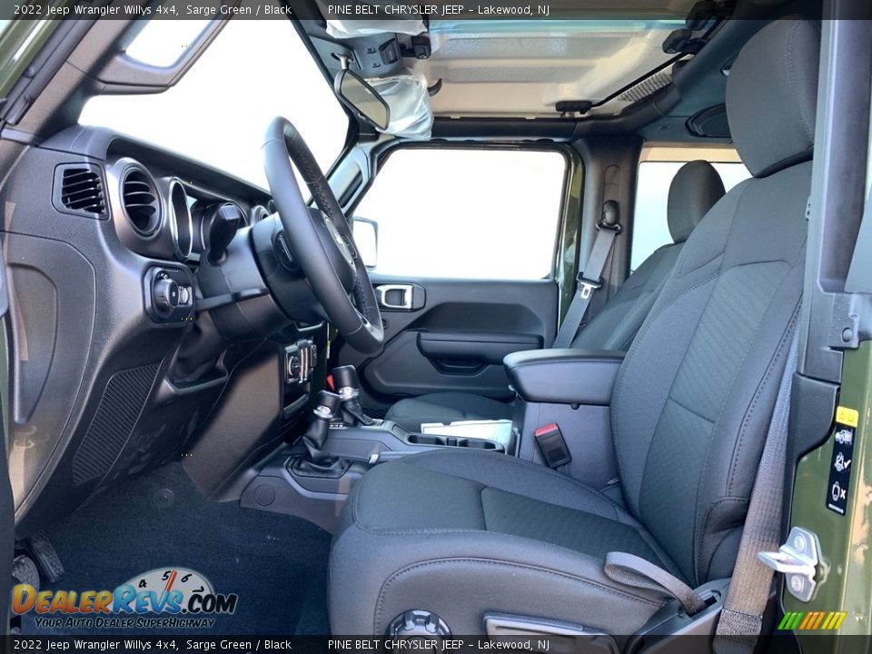 Front Seat of 2022 Jeep Wrangler Willys 4x4 Photo #14