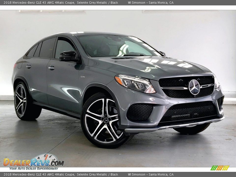 2018 Mercedes-Benz GLE 43 AMG 4Matic Coupe Selenite Grey Metallic / Black Photo #34