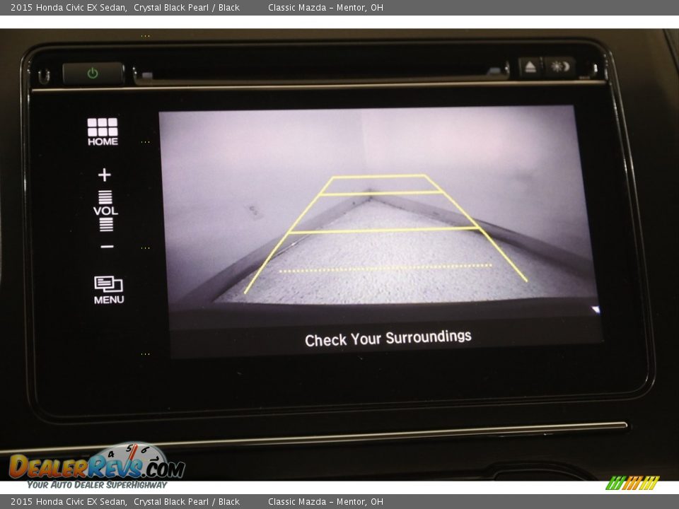 2015 Honda Civic EX Sedan Crystal Black Pearl / Black Photo #15