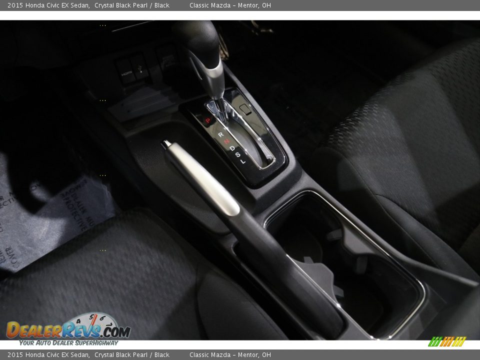 2015 Honda Civic EX Sedan Crystal Black Pearl / Black Photo #17