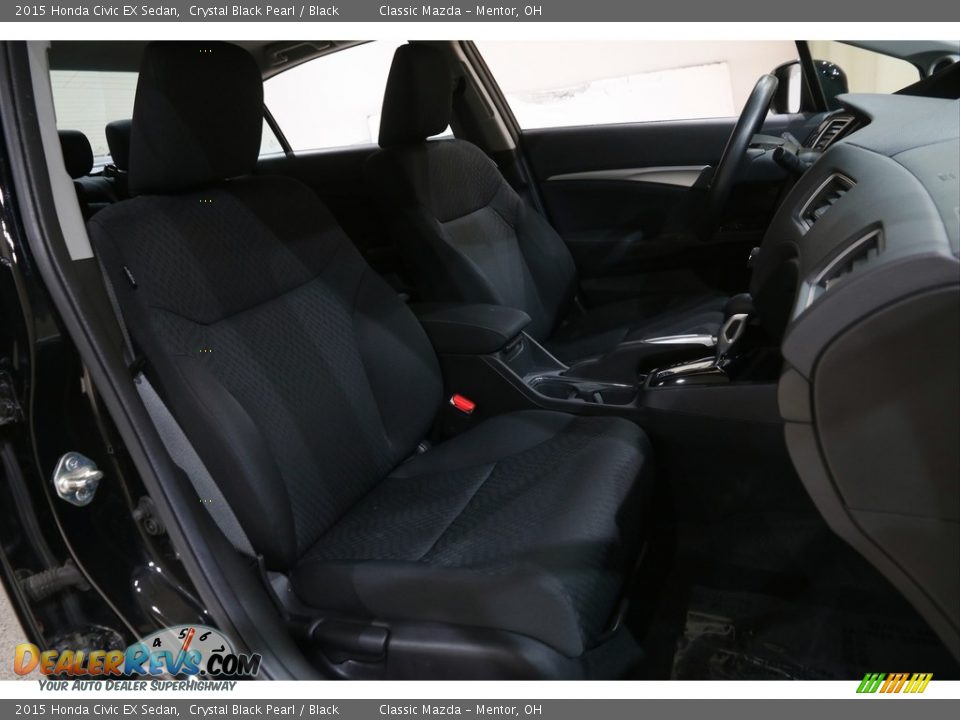 2015 Honda Civic EX Sedan Crystal Black Pearl / Black Photo #18