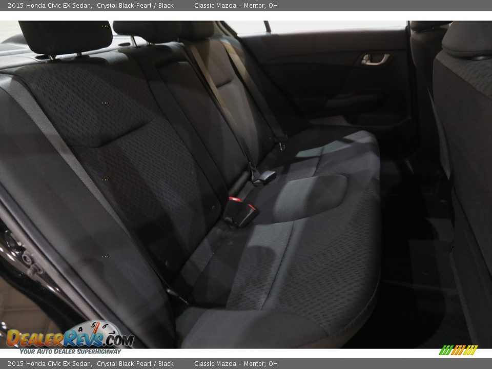 2015 Honda Civic EX Sedan Crystal Black Pearl / Black Photo #19