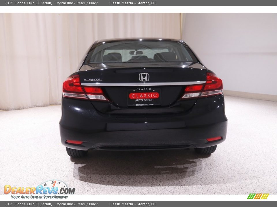 2015 Honda Civic EX Sedan Crystal Black Pearl / Black Photo #21