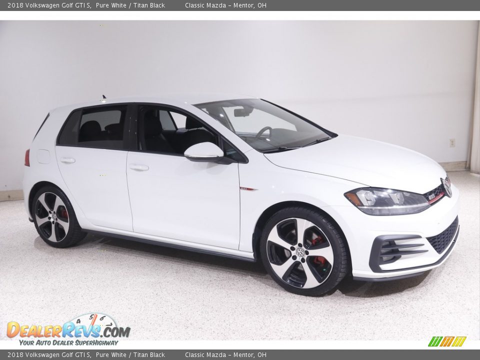 2018 Volkswagen Golf GTI S Pure White / Titan Black Photo #1