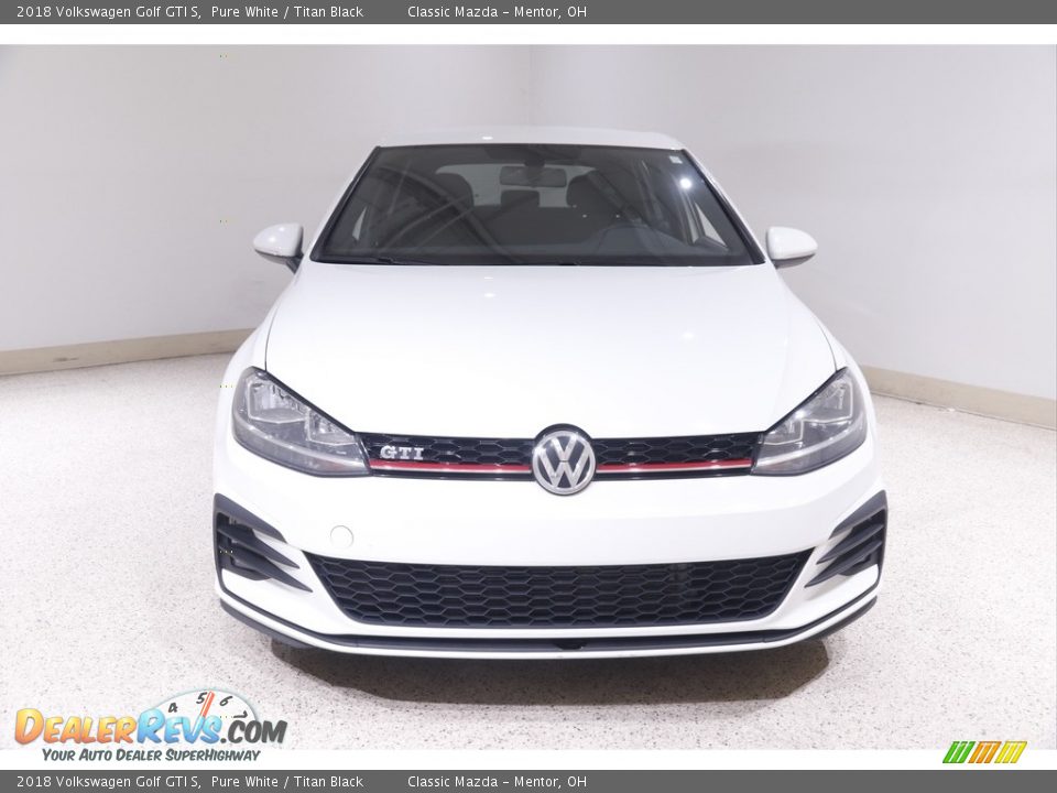 2018 Volkswagen Golf GTI S Pure White / Titan Black Photo #2