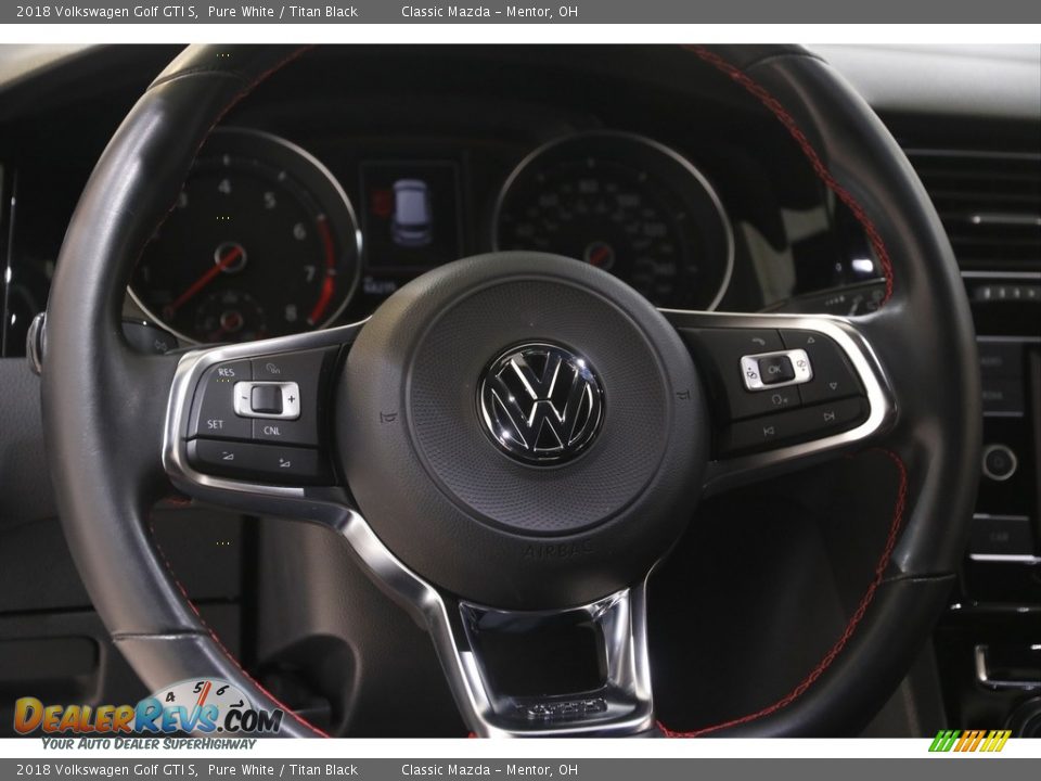 2018 Volkswagen Golf GTI S Pure White / Titan Black Photo #7