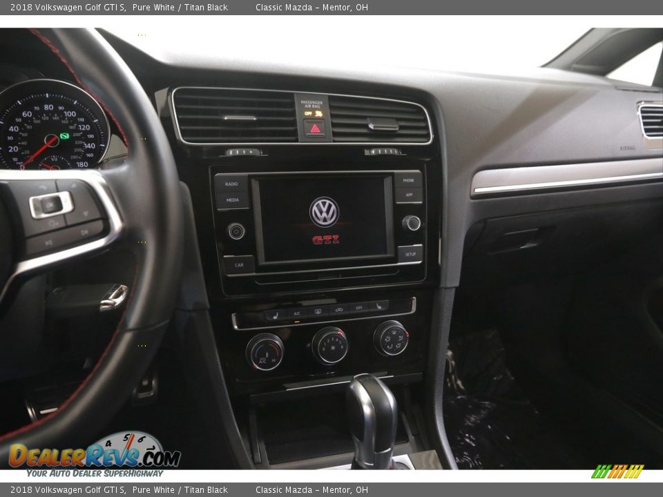 2018 Volkswagen Golf GTI S Pure White / Titan Black Photo #9
