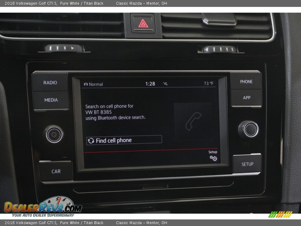 2018 Volkswagen Golf GTI S Pure White / Titan Black Photo #11