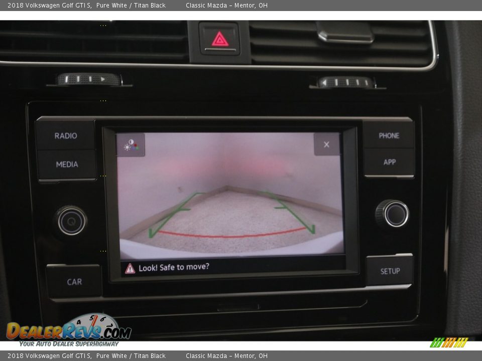 2018 Volkswagen Golf GTI S Pure White / Titan Black Photo #12