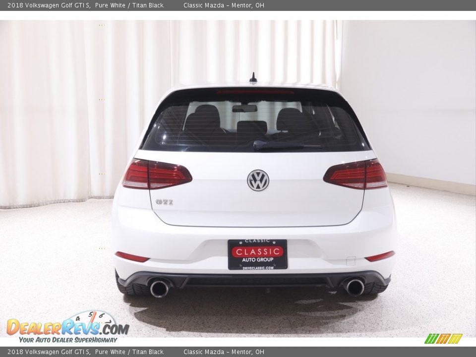 2018 Volkswagen Golf GTI S Pure White / Titan Black Photo #17