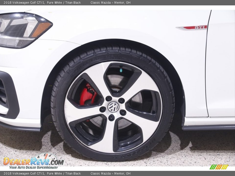 2018 Volkswagen Golf GTI S Pure White / Titan Black Photo #19