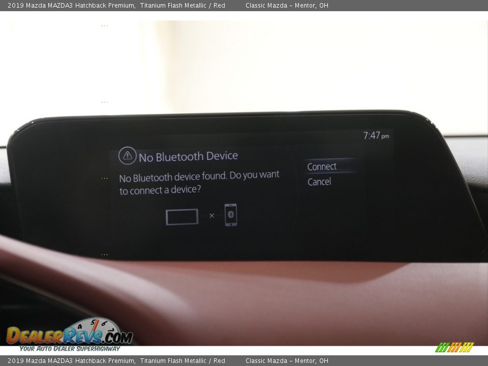 2019 Mazda MAZDA3 Hatchback Premium Titanium Flash Metallic / Red Photo #10