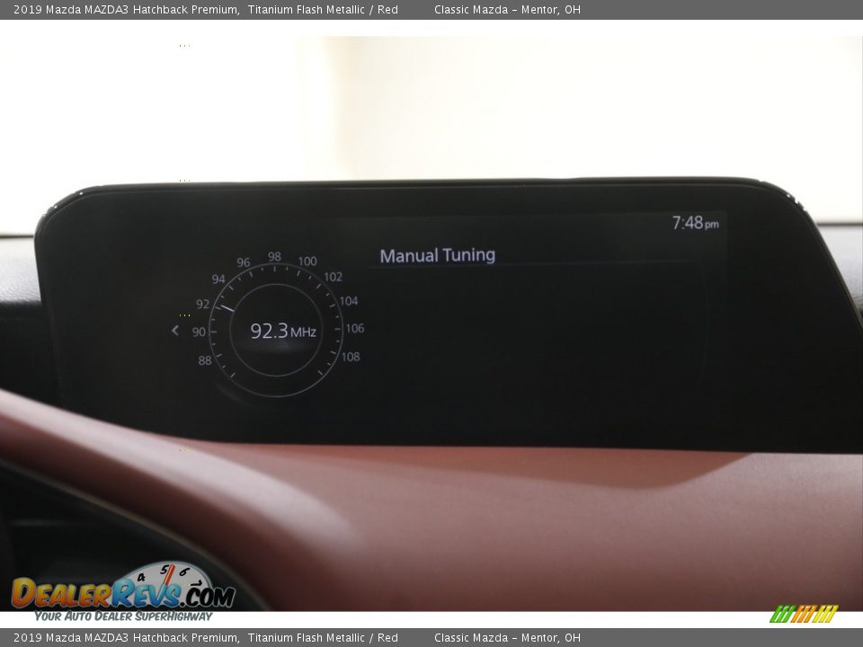 2019 Mazda MAZDA3 Hatchback Premium Titanium Flash Metallic / Red Photo #11