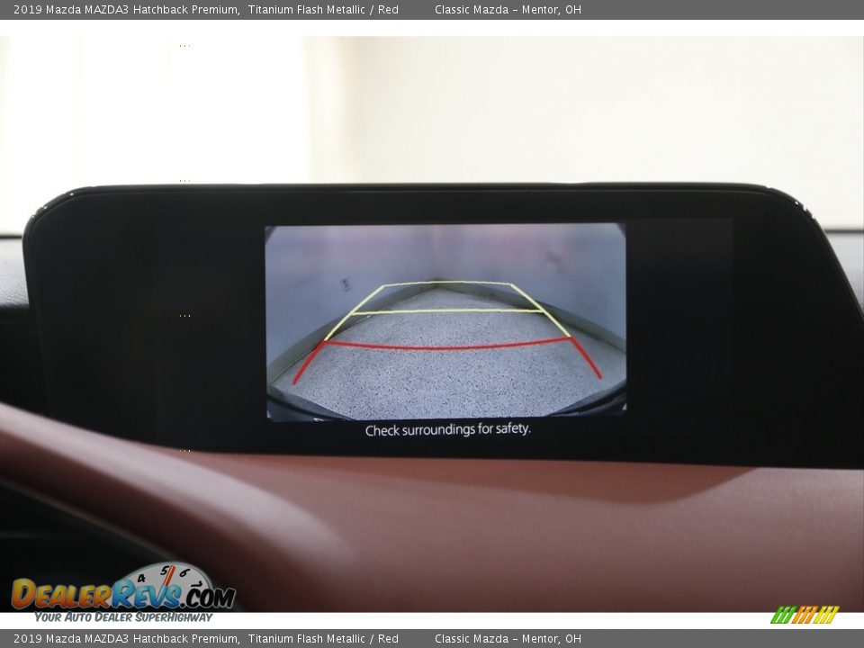2019 Mazda MAZDA3 Hatchback Premium Titanium Flash Metallic / Red Photo #12