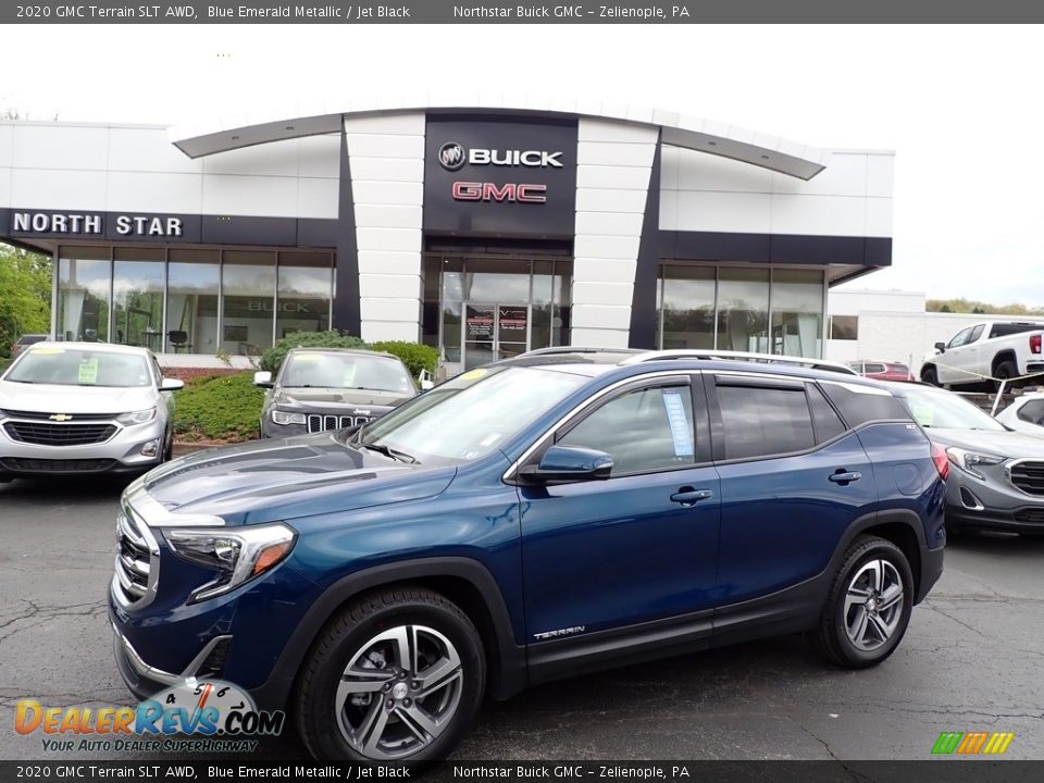 2020 GMC Terrain SLT AWD Blue Emerald Metallic / Jet Black Photo #1