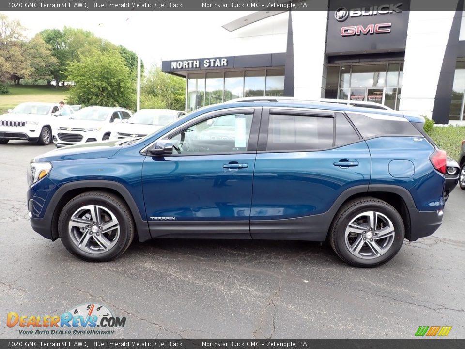 2020 GMC Terrain SLT AWD Blue Emerald Metallic / Jet Black Photo #2