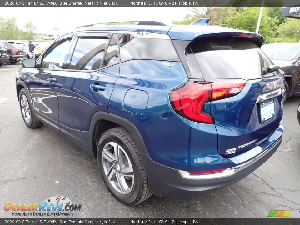 2020 GMC Terrain SLT AWD Blue Emerald Metallic / Jet Black Photo #3