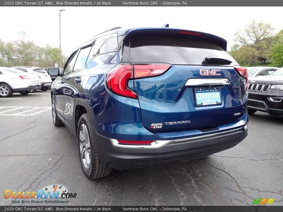 2020 GMC Terrain SLT AWD Blue Emerald Metallic / Jet Black Photo #4