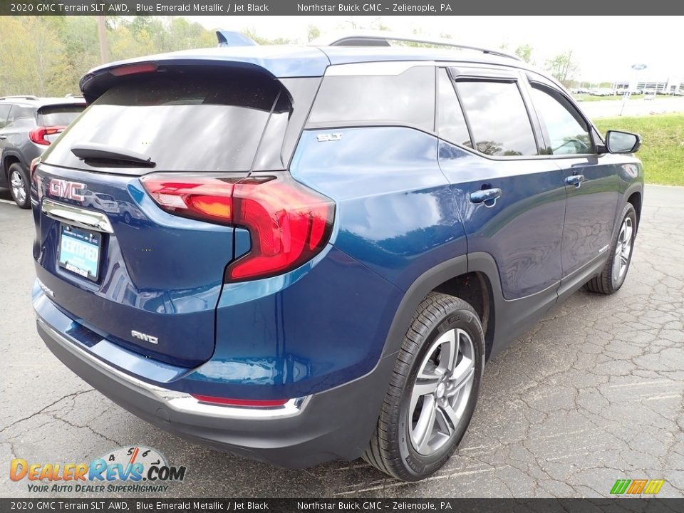 2020 GMC Terrain SLT AWD Blue Emerald Metallic / Jet Black Photo #6