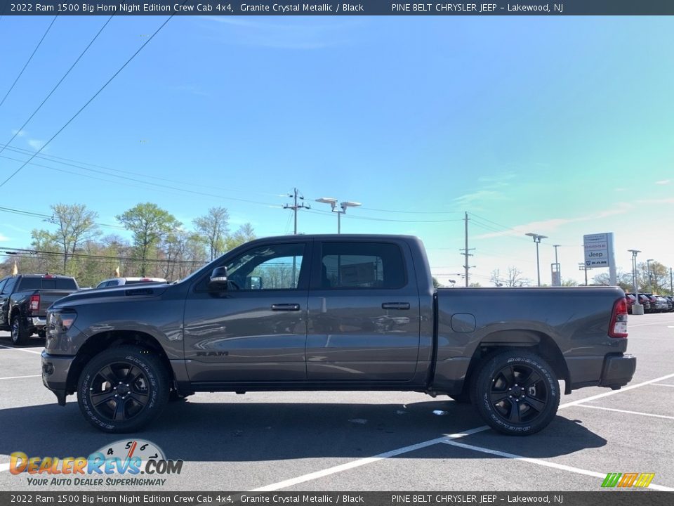 2022 Ram 1500 Big Horn Night Edition Crew Cab 4x4 Granite Crystal Metallic / Black Photo #4