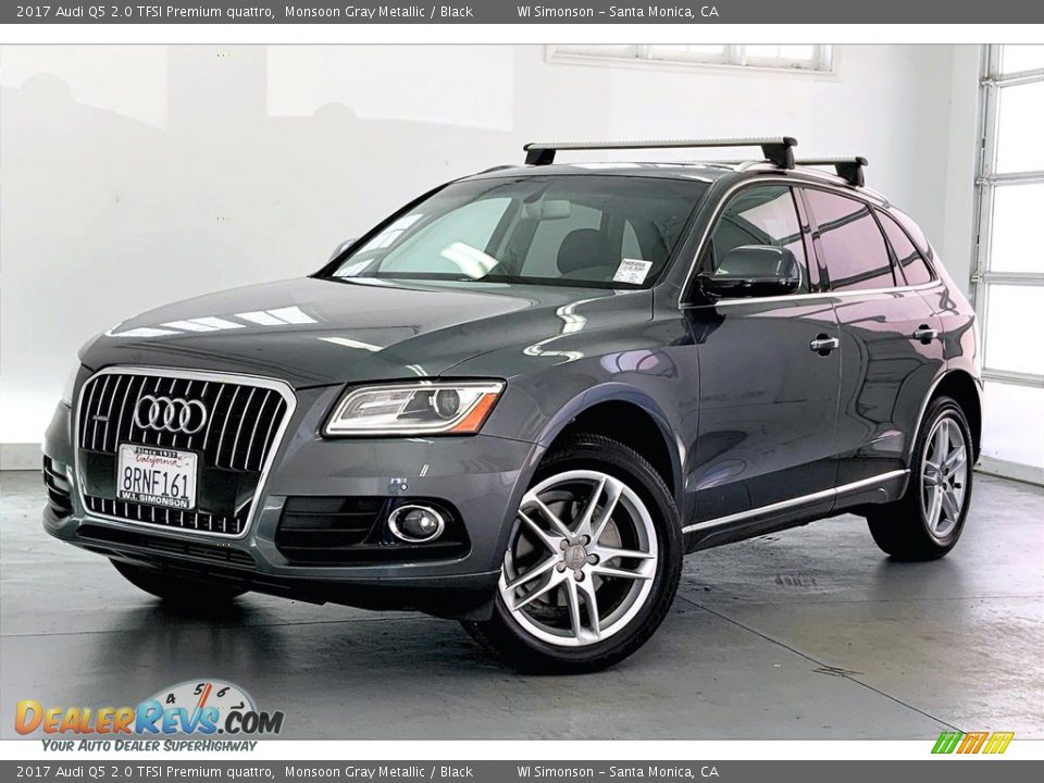 2017 Audi Q5 2.0 TFSI Premium quattro Monsoon Gray Metallic / Black Photo #12