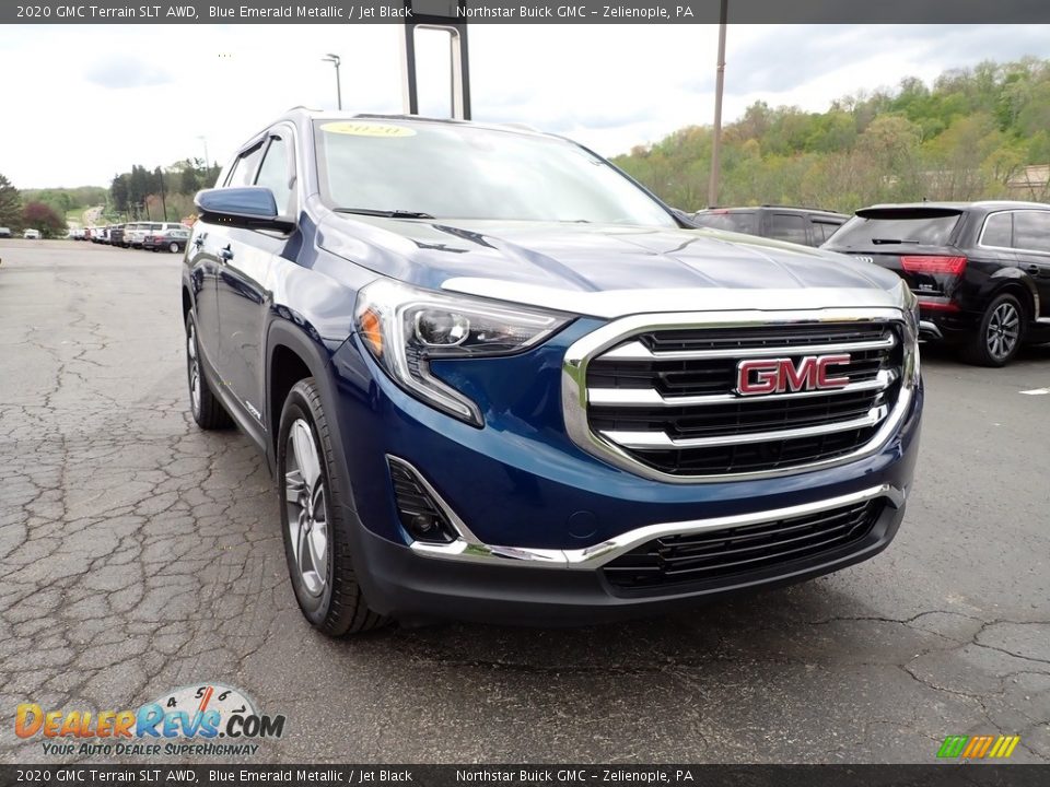 2020 GMC Terrain SLT AWD Blue Emerald Metallic / Jet Black Photo #10