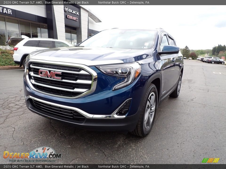 2020 GMC Terrain SLT AWD Blue Emerald Metallic / Jet Black Photo #12