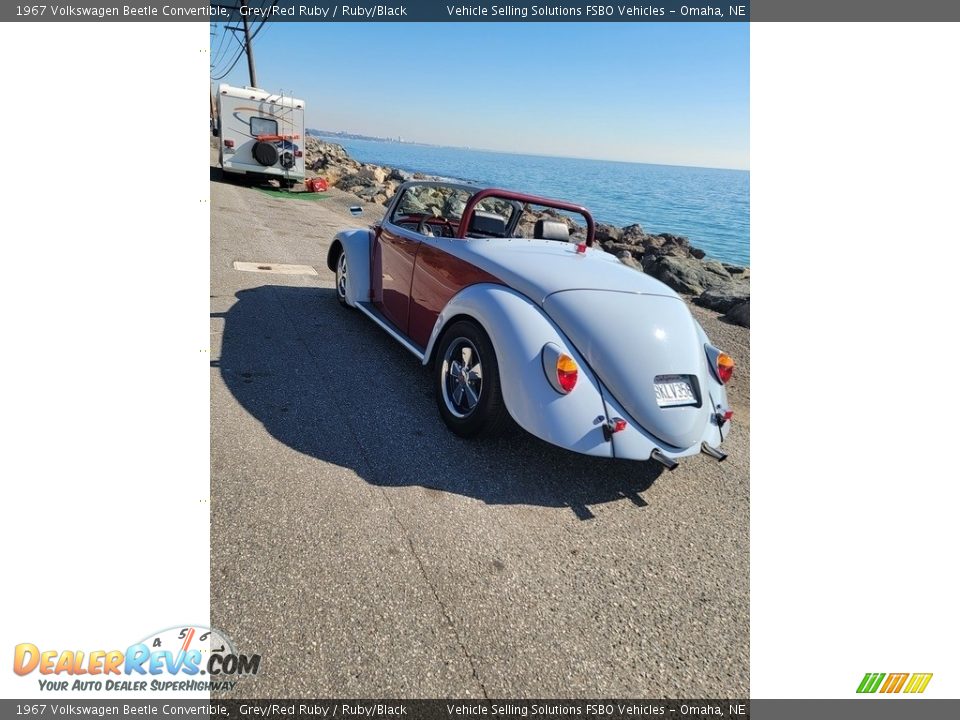 1967 Volkswagen Beetle Convertible Grey/Red Ruby / Ruby/Black Photo #6