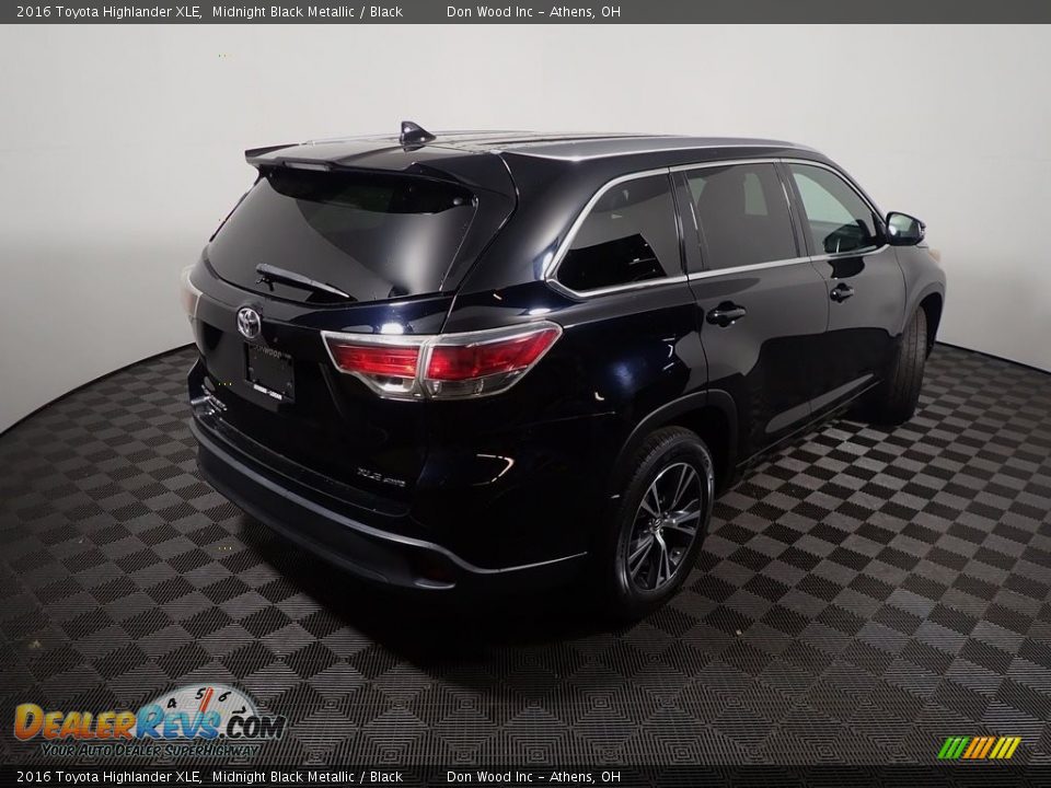 2016 Toyota Highlander XLE Midnight Black Metallic / Black Photo #21