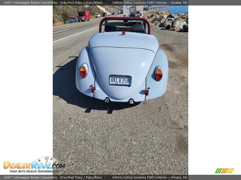 1967 Volkswagen Beetle Convertible Grey/Red Ruby / Ruby/Black Photo #14